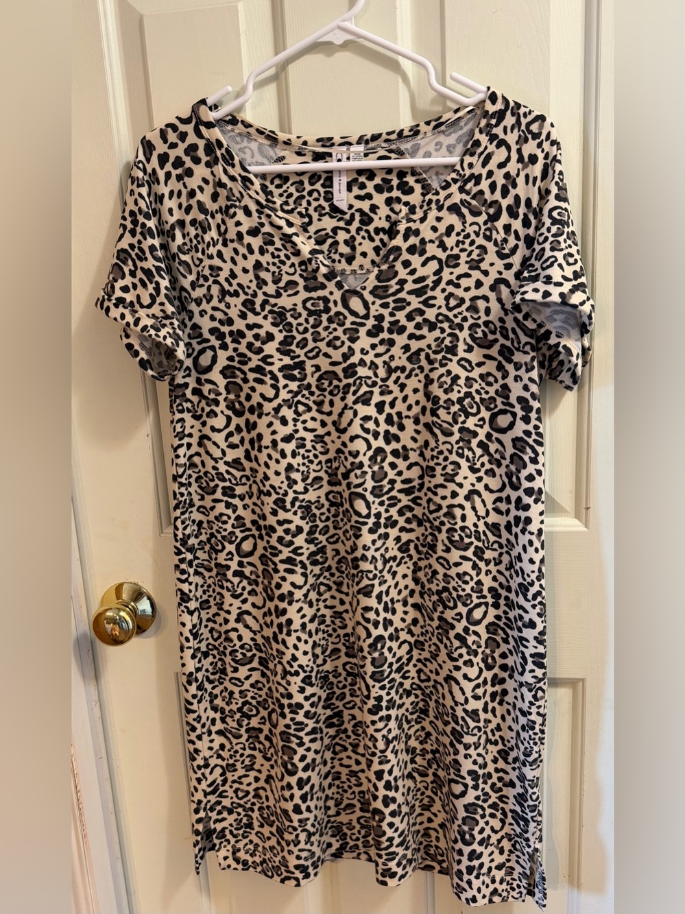 Cable & Gauge Leopard Print Shift Dress | M